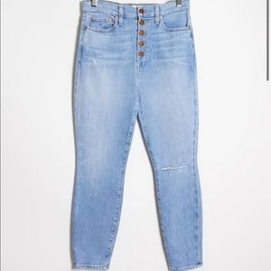 Alice + Olivia - high rise skinny jeans light blue